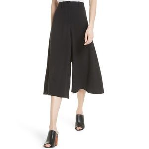 NWOT Theory Rosina Crepe Culottes in Black Size 4